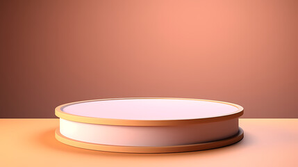 Simple product booth, podium, stage, product commercial photography background, cosmetics booth, promotional event