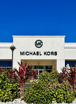 Myrtle Beach, SC, US- January 7, 2024: Michael Kros, located in Tanger Outlets Myrtle Beach Hwy 17, offering classic clothing, handbags and accessories from the designer brand. 