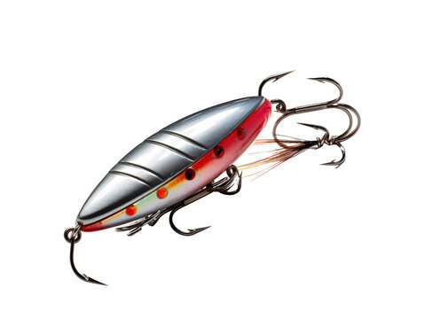 a fishing lure with hooks