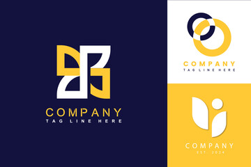 Set of Luxury business logo design ideas.