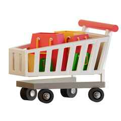3d Shopping Cart Icon