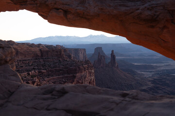 Overlook into a canyon. utah. 