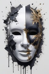 venetian carnival mask Generative IA
