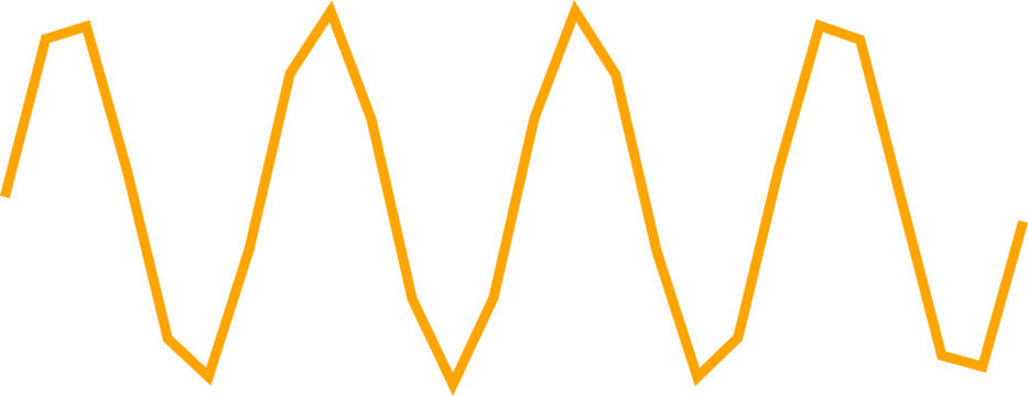 An abstract transparent scribble wave shape line design element.