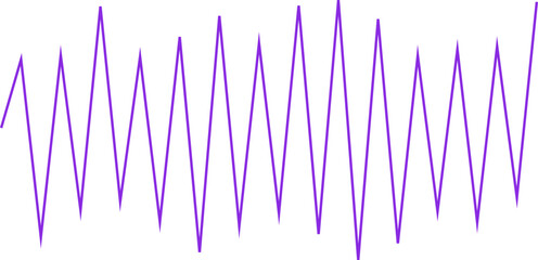 An abstract transparent zigzag shape design element.