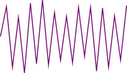 An abstract transparent zigzag shape design element.