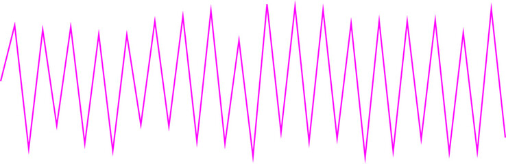 An abstract transparent zigzag shape design element.