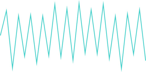 An abstract transparent zigzag shape design element.