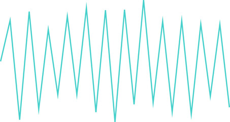 An abstract transparent zigzag shape design element.