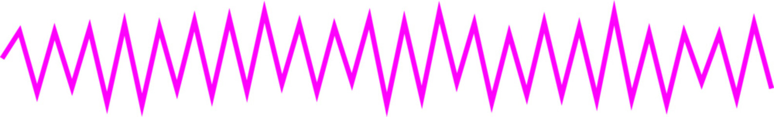 An abstract transparent zigzag shape design element.