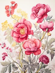 Vintage Florals: Watercolor Delights for Vintage Landscape enthusiasts