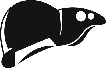 Liver transplant icon simple vector. Surgery medical science. Bioprinting cellular