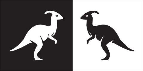 Illustration vector graphics of dinosaur icon