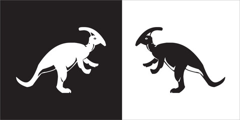 Illustration vector graphics of dinosaur icon