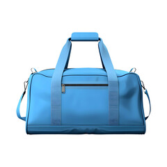 BLUE_GYM_BAG isolated on white and transparent background