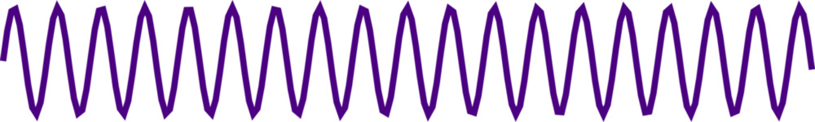 An abstract transparent curvy sine wave shape line design element.
