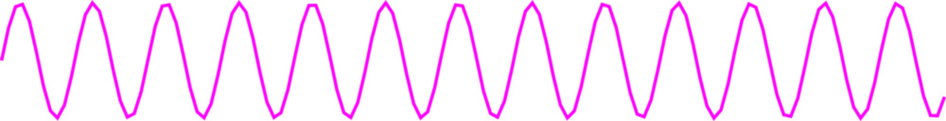 An abstract transparent curvy sine wave shape line design element.