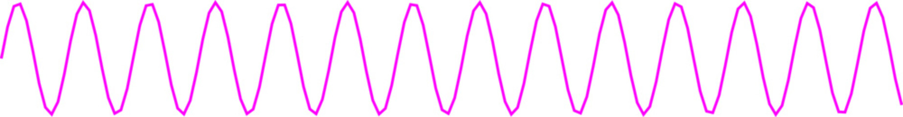 An abstract transparent curvy sine wave shape line design element.