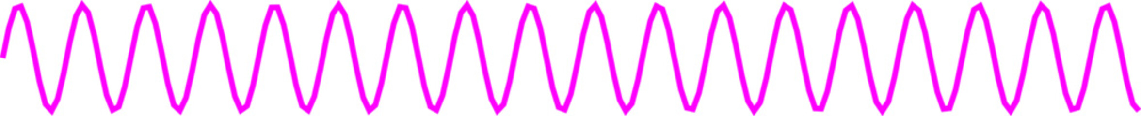 An abstract transparent curvy sine wave shape line design element.