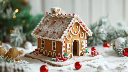 Gingerbread house background