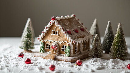 Gingerbread house background
