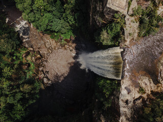 Belmore Falls waterfall located in the Southern Highlands, NSW. 