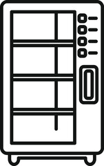 Drink machine icon outline vector. Bottle portable drink. Design push machine