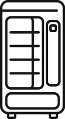 Drink container selling icon outline vector. Drinking machine. Supply juice