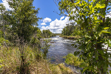 rio na cidade de Costa Rica, Estado do Mato Grosso do Sul, Brasil
