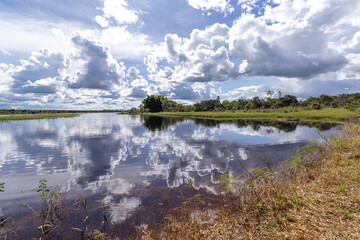 rio na cidade de Costa Rica, Estado do Mato Grosso do Sul, Brasil