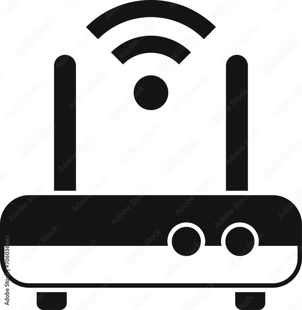Poster wifi router icon simple vector. storage cloud tech. digital internet data