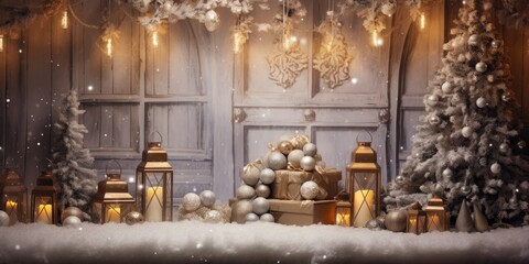 Christmas on 25th December, with fairytale vibes, festive decorations, sparkling lights, and a joyful holiday spirit.