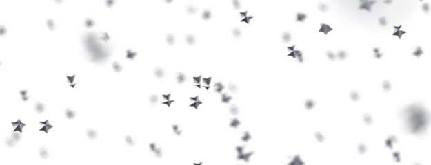 Festive Celestial Cascade: Mesmerizing 3D Illustration of Descending Christmas Stars