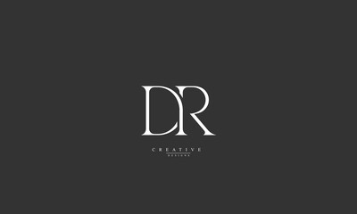 Alphabet letters Initials Monogram logo DR RD D R