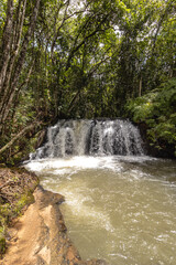 Cachoeira na cidade de Costa Rica, Estado do Mato Grosso do Sul, Brasil