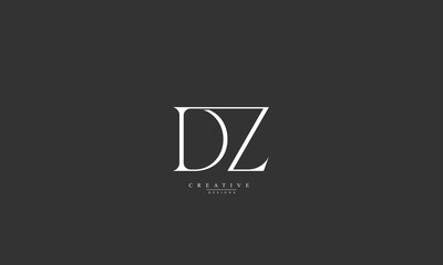 Alphabet letters Initials Monogram logo DZ ZD D Z