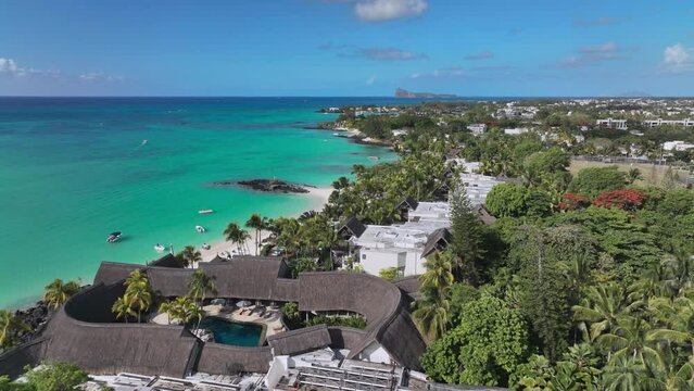 Luxury Mauritius Coast For Holidays, Aerial View