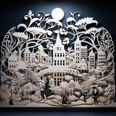 A Papercut for a Musical Festival