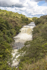 Cachoeira na cidade de Costa Rica, Estado do Mato Grosso do Sul, Brasil