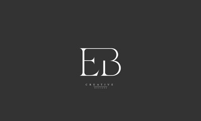 Alphabet letters Initials Monogram logo EB BE E B