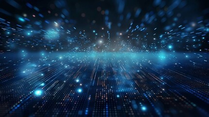 Fototapeta premium Abstract technology background, 3d rendering, computer digital illustration, Generative AI illustrations.