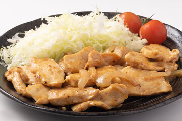 鶏胸肉の生姜焼き