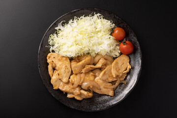 鶏胸肉の生姜焼き
