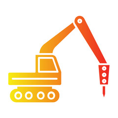 excavator breaker icon