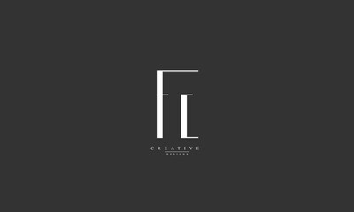 Alphabet letters Initials Monogram logo FE EF F E