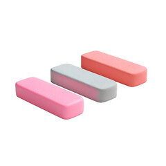 Eraser isolated on transparent background