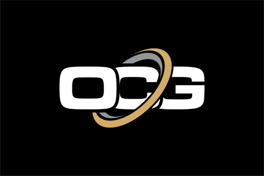 OCG creative letter shield logo design vector icon illustration
