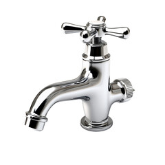 Faucet isolated on transparent background