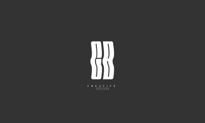 Alphabet letters Initials Monogram logo GB BG G B