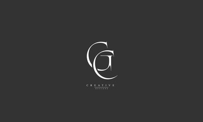 Alphabet letters Initials Monogram logo GC CG G C